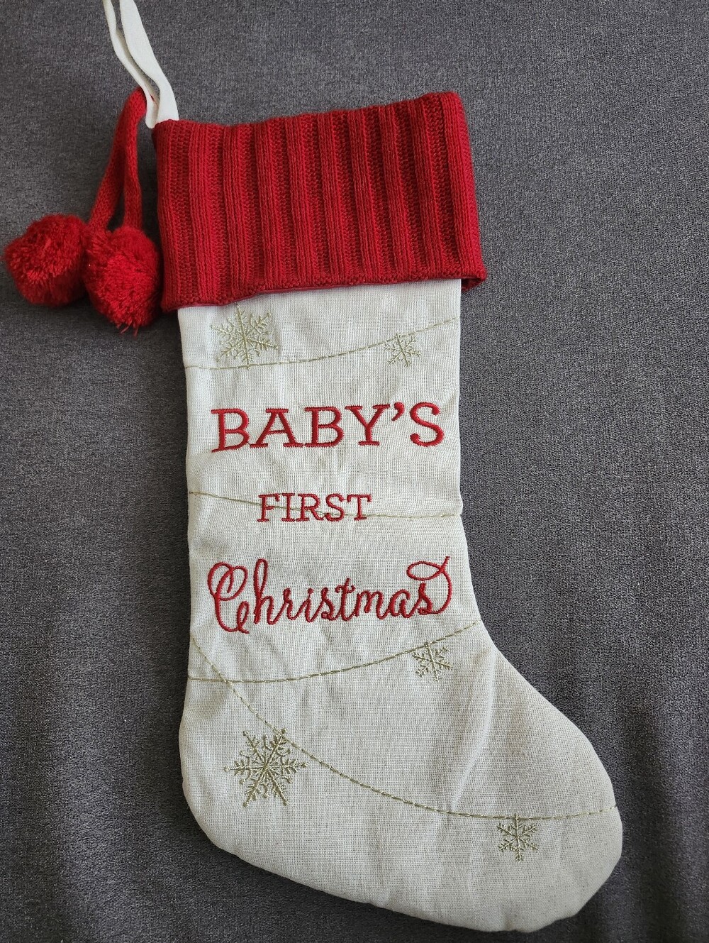 Baby's First Christmas Stocking & Clothing Bundle